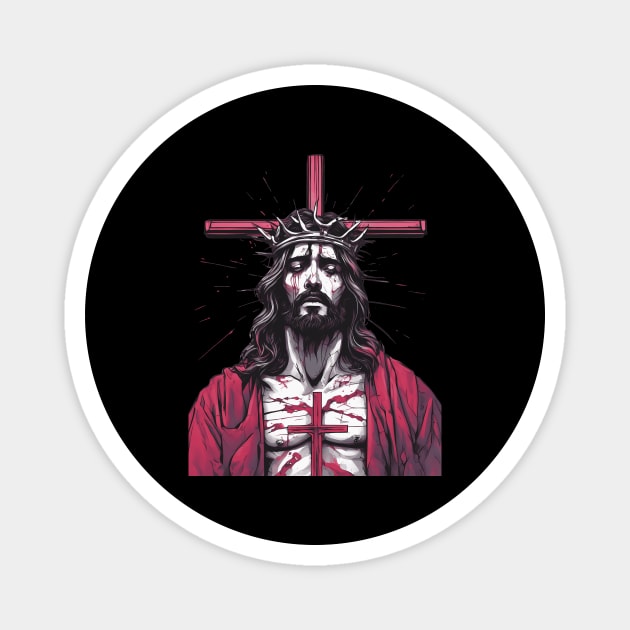 Jesus Christ the Ruler of God's Creation Magnet by animegirlnft
